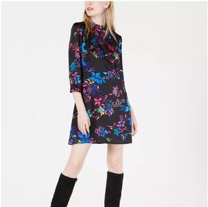 Bar III Hawaiian Bouquet Mock Neck Dress Size 6 NWT